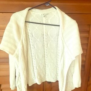 White cardigan